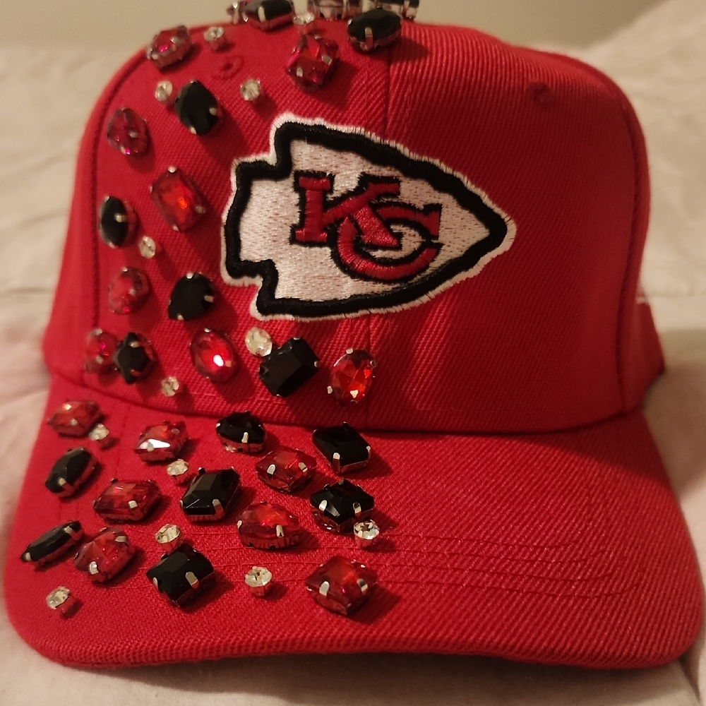 Kansas City Chiefs Hat with Embellishments